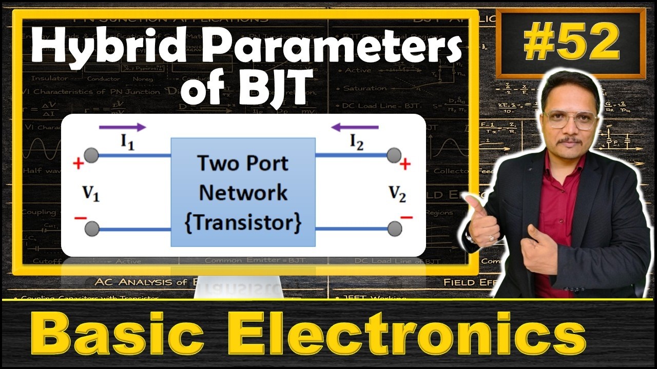 Hybrid Parameters of BJT | BJT as Two Port Network | Equations of H Parameters of BJT | Electronics