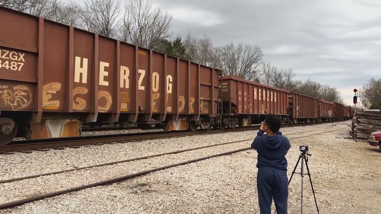 CSX HERZOG Ballast ￼Train In Brentwood TN