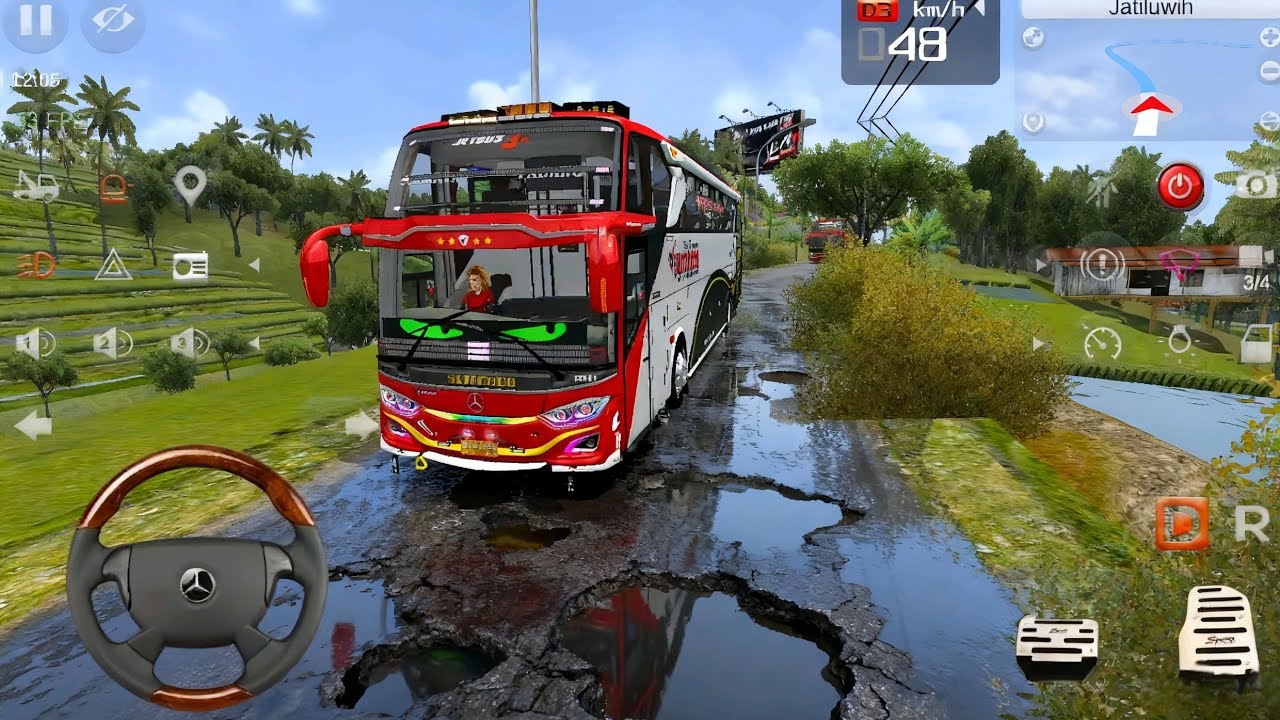 Ngeri! Bus MPN Piknik ke Jatiluwih Diseruduk Truk di Tikungan Tajam ⚠️ BUSSID