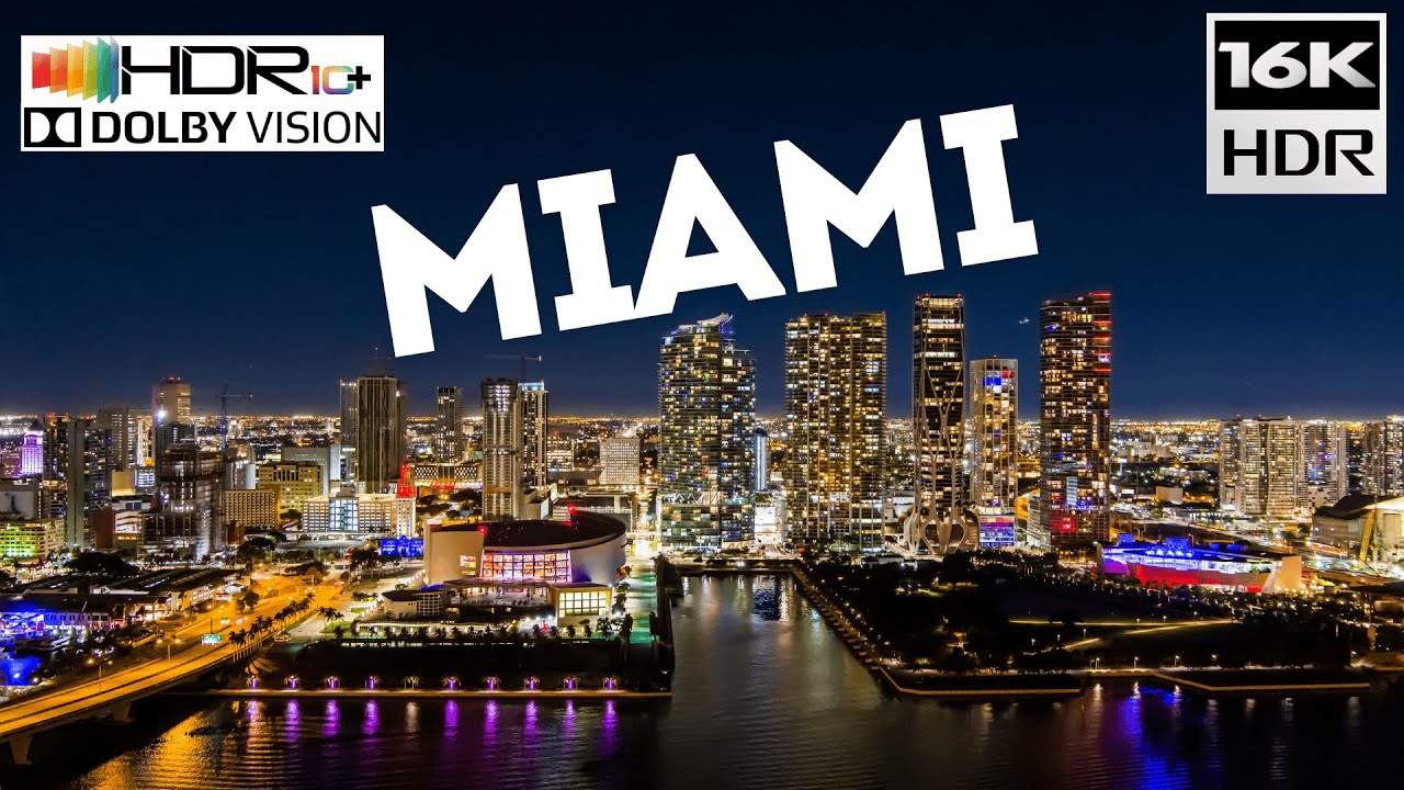 Aerials of MIAMI Beach & Miami Downtown in 16K HDR 120fps Drone Video