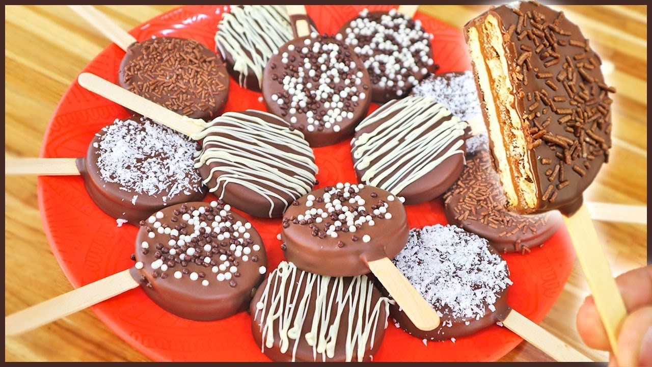 ALFAJOR NO PALITO COM BOLACHA MARIA I MUITO FÁCIL E DELICIOSO!