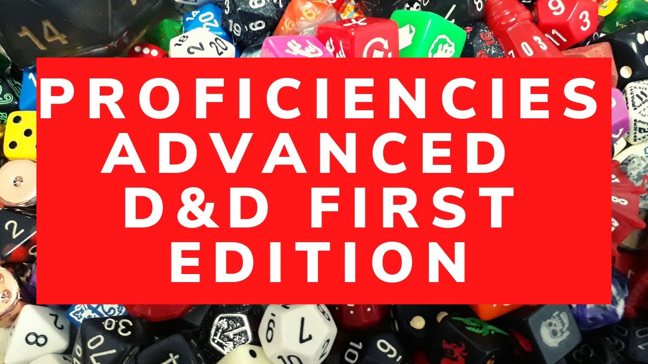 AD&D 1e Non Weapon Proficiency