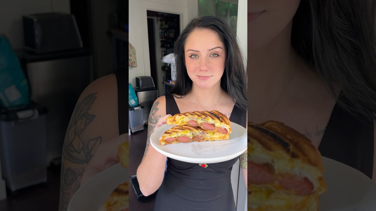 Would you eat this panini? #cooking #easyrecipe #sandwich