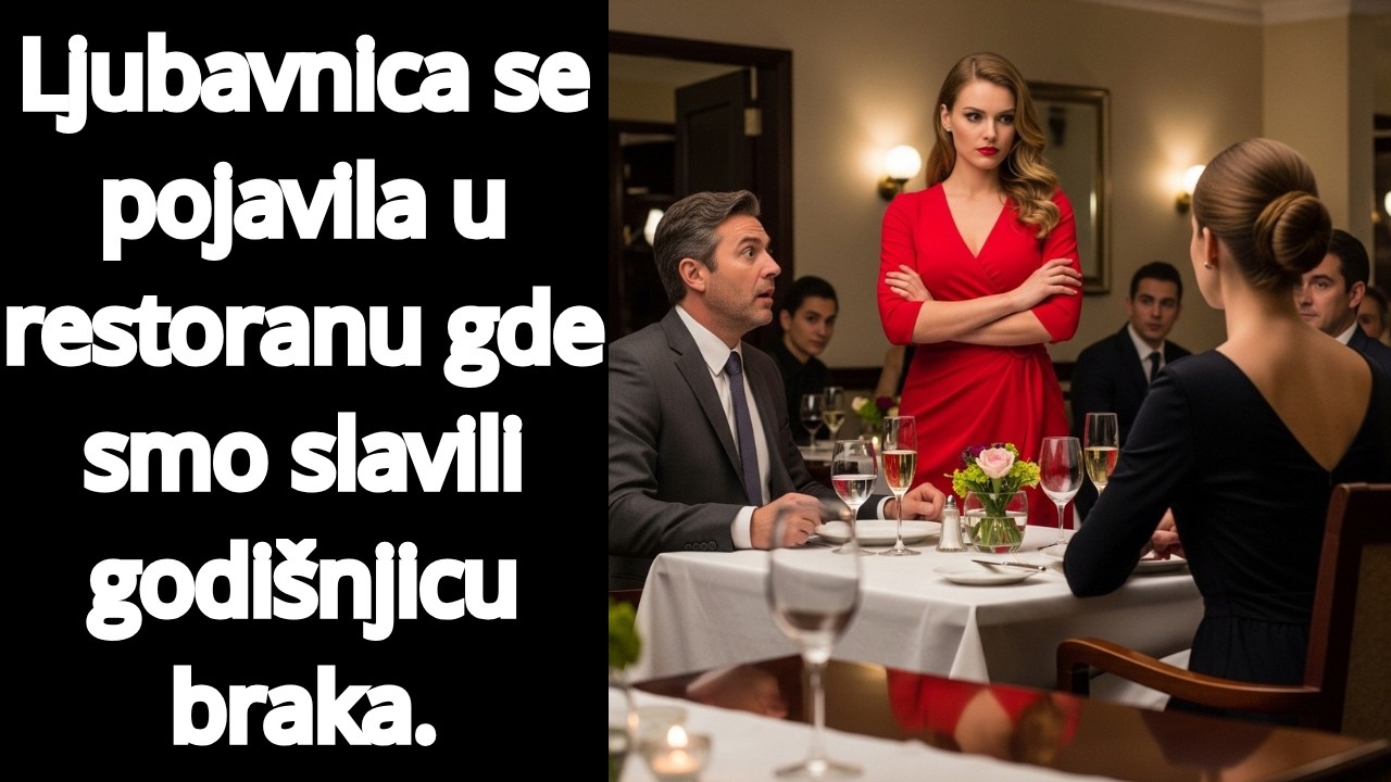 Ljubavnica se pojavila u restoranu gde smo slavili godišnjicu braka.