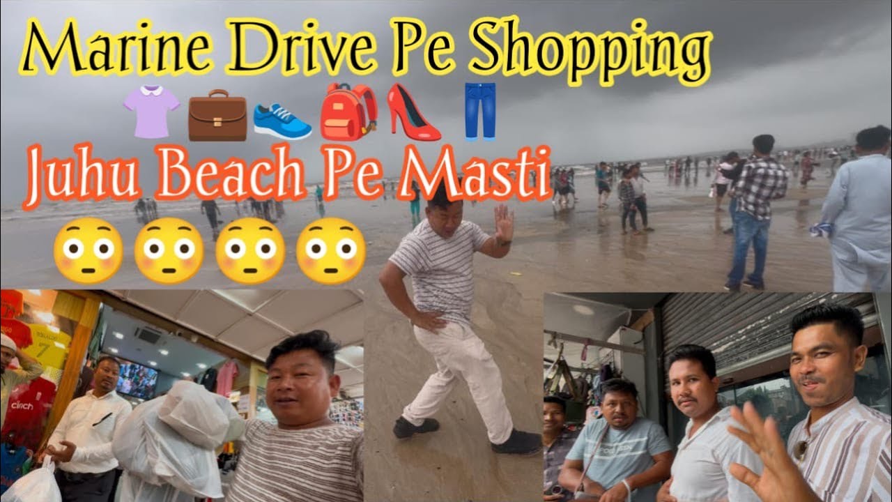 Shopping At Marine Drive & Enjoying At Juhu Beach//Mumbai India.