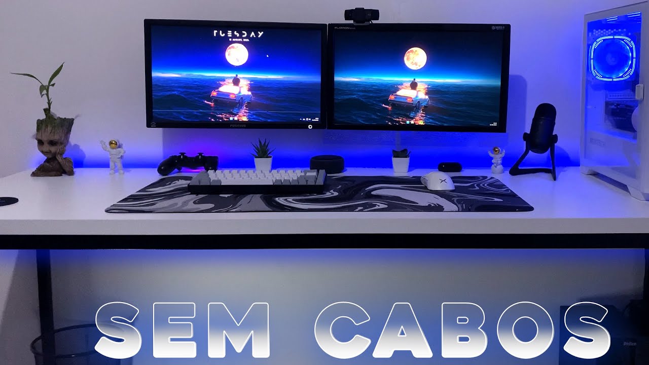 COMO ESCONDER CABOS DO SEU SETUP | BARATO E RÁPIDO