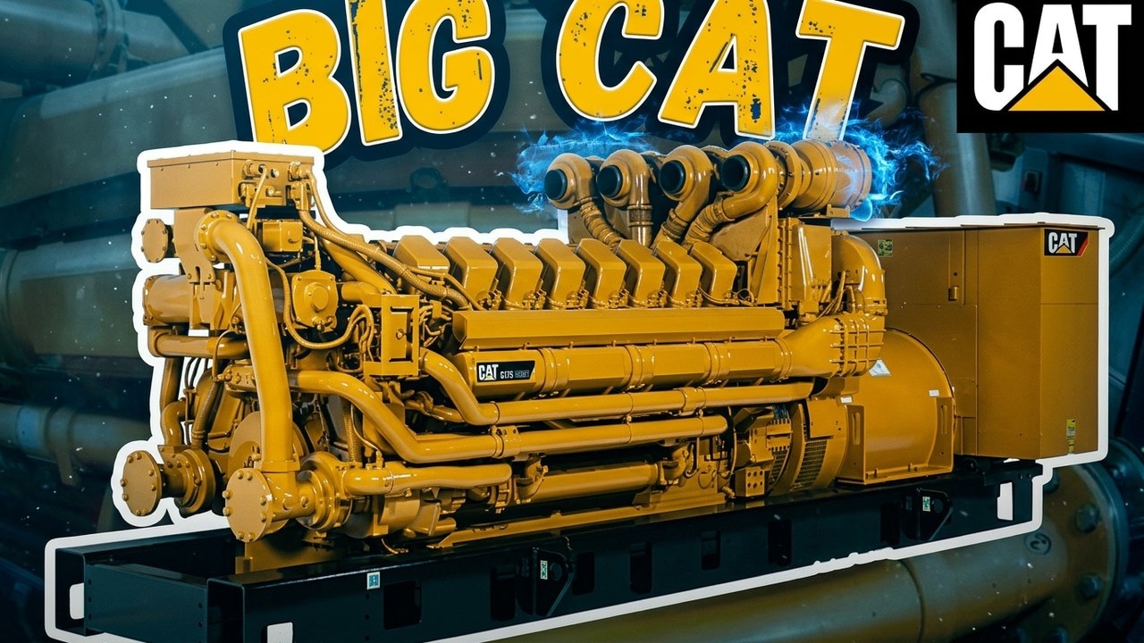 CAT C175 Masterpiece: дизельный генератор V16 мощностью 4000 л.с. Обзор и теплый пуск