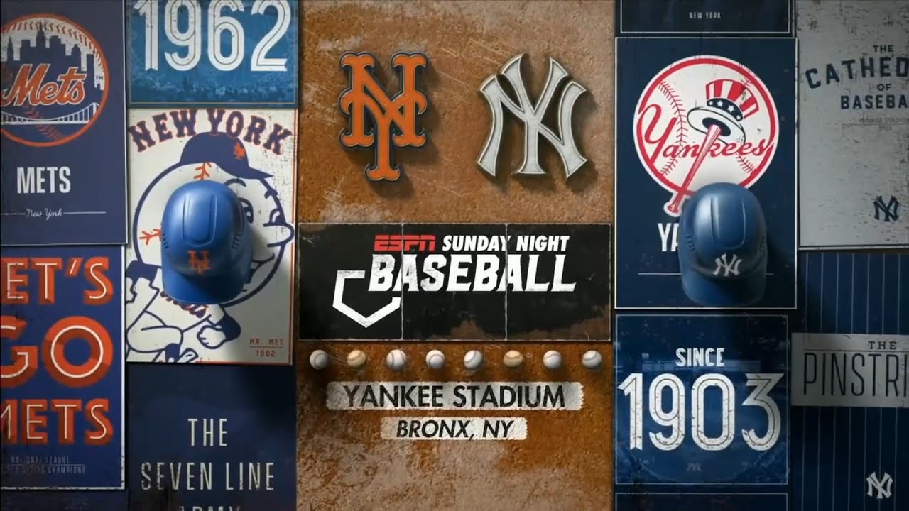 Sunday Night Baseball on ESPN intro | NYM@NYY | 5/18/2025