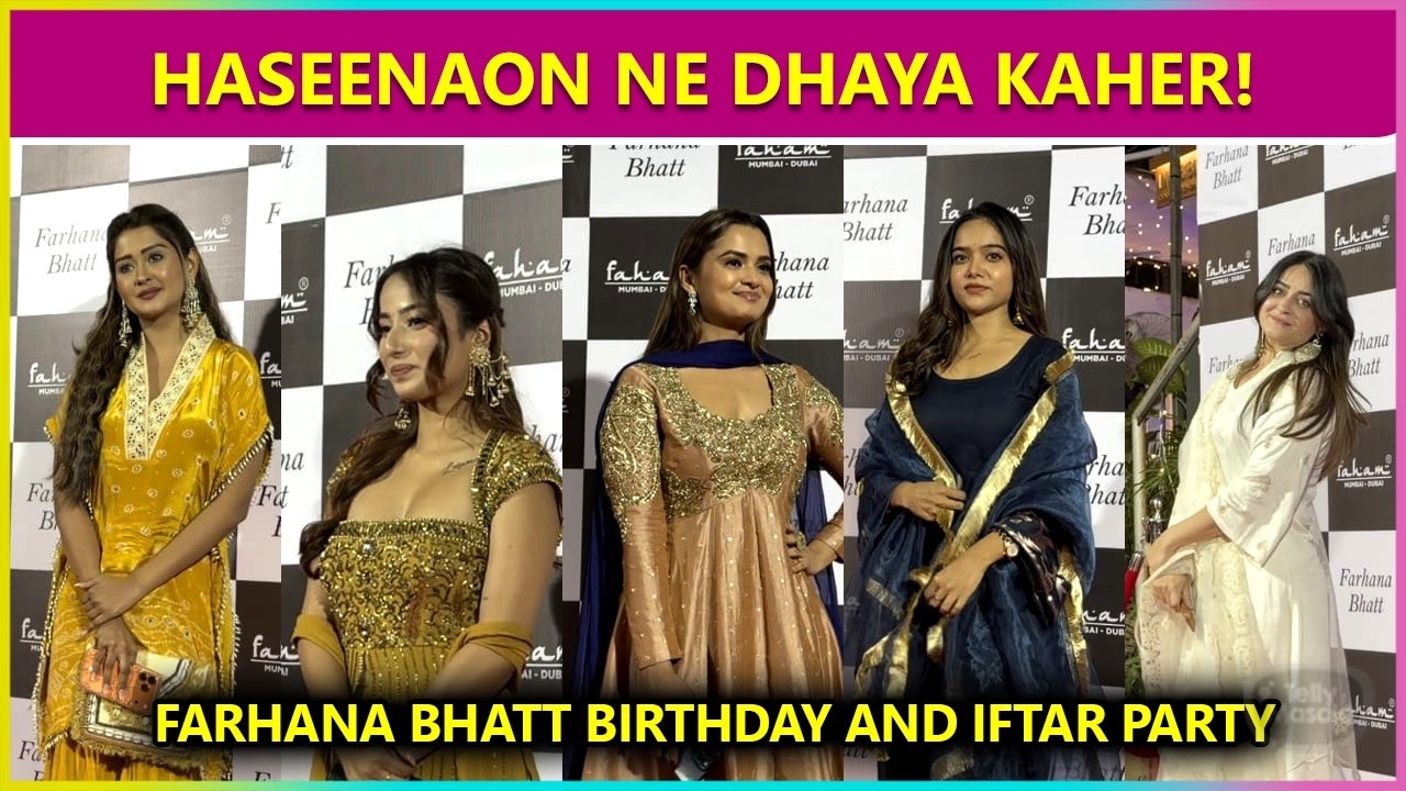 Mahhi Vij, Manisha Rani, Anika, Ashi Singh and Neelam Giri at Farhana Bhatt Birthday and Iftar Party
