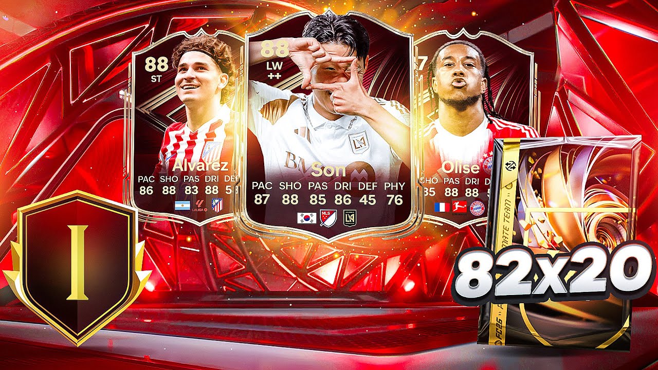 RANK 1 FUT CHAMPS & 82+ x 20 PACKS!