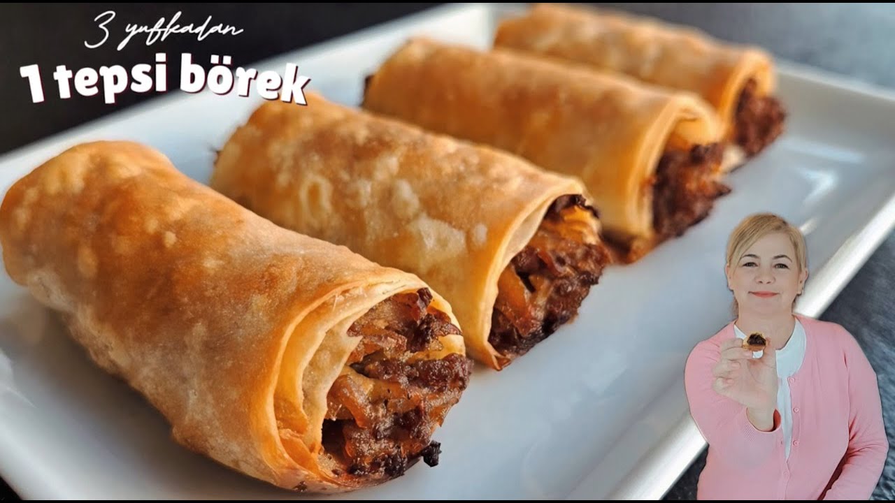 3 Yufkadan, 1 tepsi Çıtır Çıtır Börek