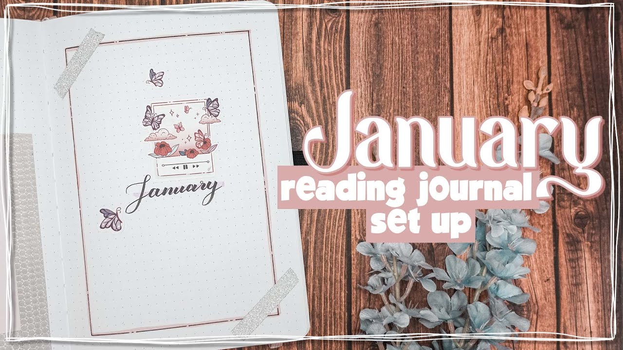 january reading journal set up || easy and functional spreads