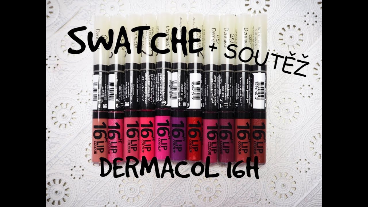 SWATCHE DERMACOL 16H + SOUTĚŽ