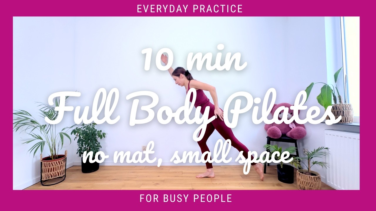 Small Space Pilates | 10 Minute Full Body Workout (No Mat)