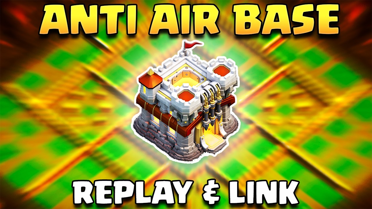 TH11 Anti Air Base for War/CWL/Trophy 2025 | Town Hall 11 Base with Replays & Link (COC)
