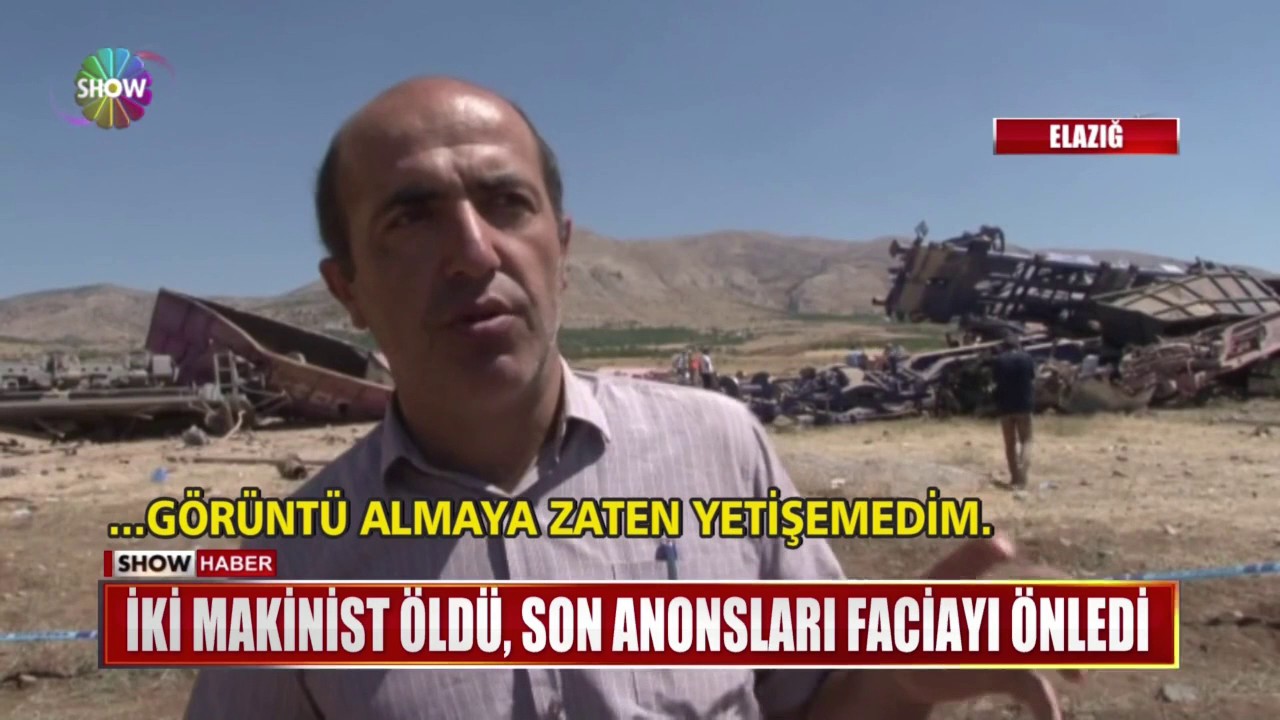 İki makinist öldü, son anonsları faciayı önledi