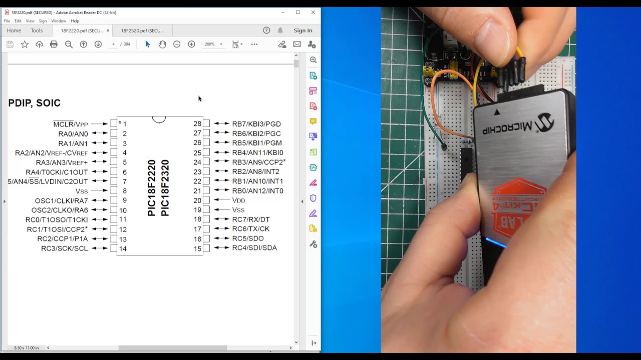 Programming PIC Microcontrollers using C Language. № 7 - TRIS, PORT and LAT registers for 18F PICs