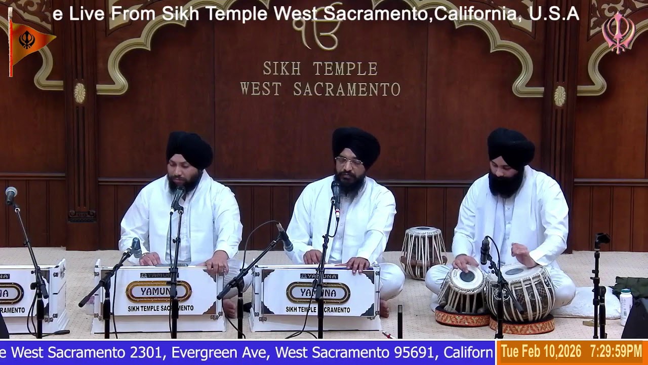 🔴 Live  Sikh Temple West Sac, CA, USA  feb 10  2026