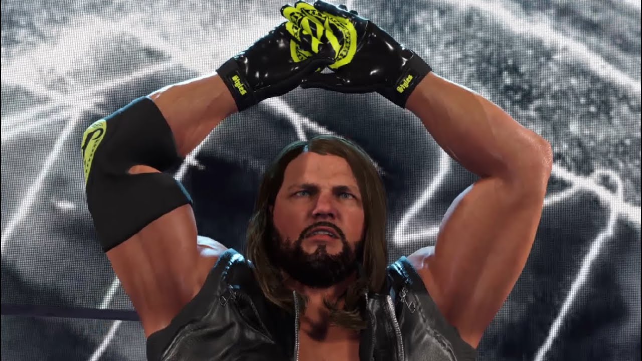 WWE 2K25 Эй Джей Стайлз против Гюнтера (Raw)