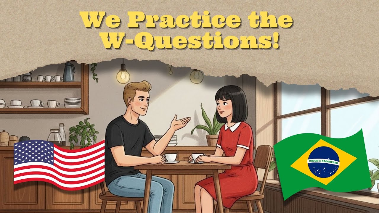 Shadowing Inglês A2 | Inglês Fácil com História – Praticando As Perguntas Com W