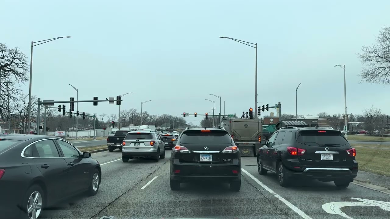 Drive Harvey, IL west to Orland Park,IL 4k 159th Route 6