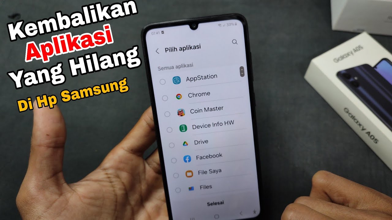cara mengembalikan aplikasi yang hilang atau terhapus di HP Samsung Terbaru 2024
