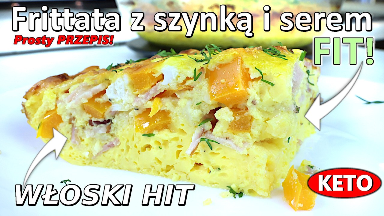 Frittata z szynką i serem 🍳 Proste włoskie śniadanie z piekarnika