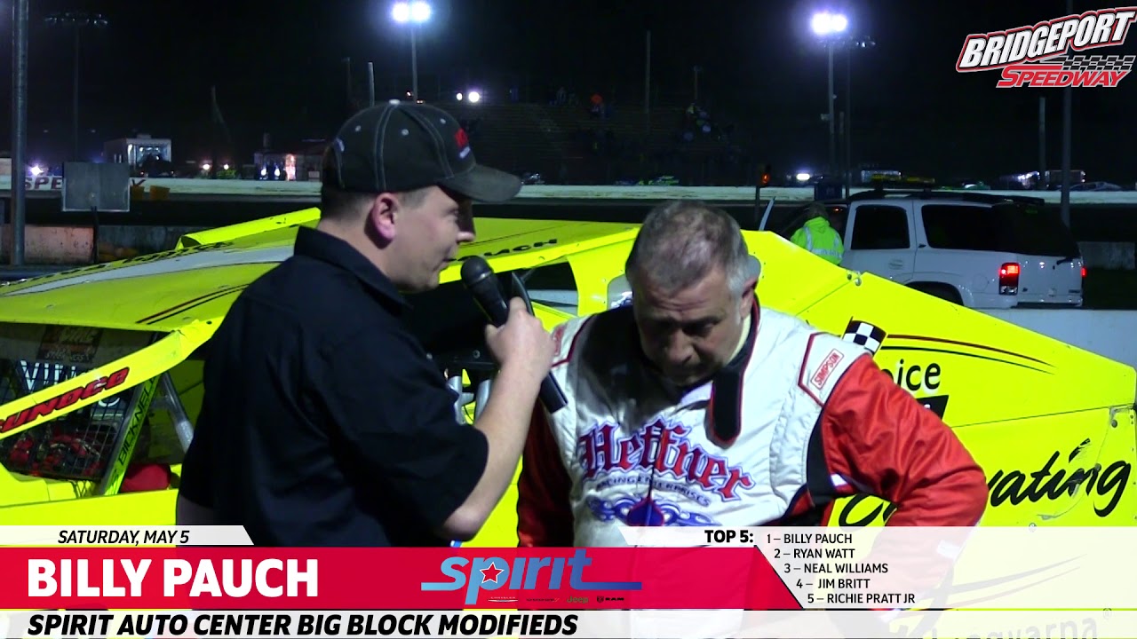 Billy Pauch Wins!  60th Career Bridgeport Win