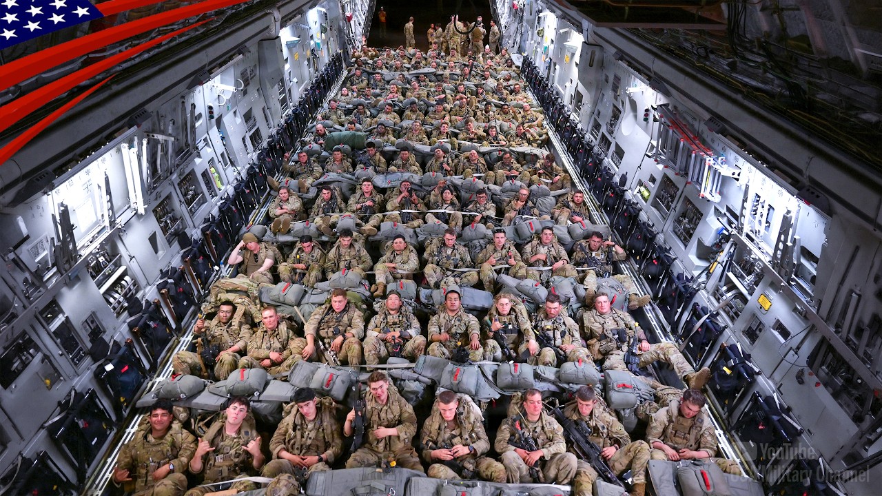 C-17 at Max Capacity: Inside a Massive Paratrooper Deployment
