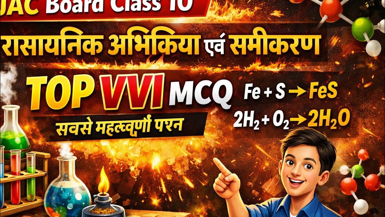 Class 10 Science Chapter 1 रासायनिक अभिक्रिया और समीकरण | Chemical Reactions and Equations
