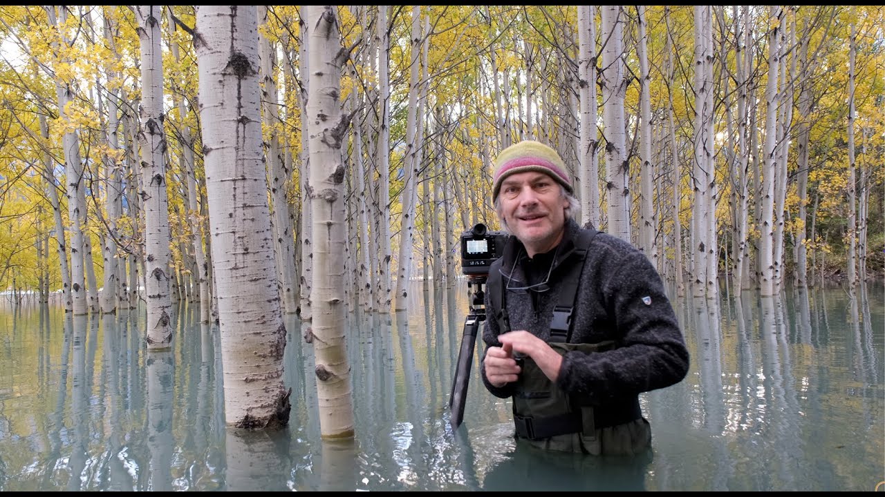 CHEST WADERS are hip! Photographing the Canadian Rockies in AUTUMN Colour