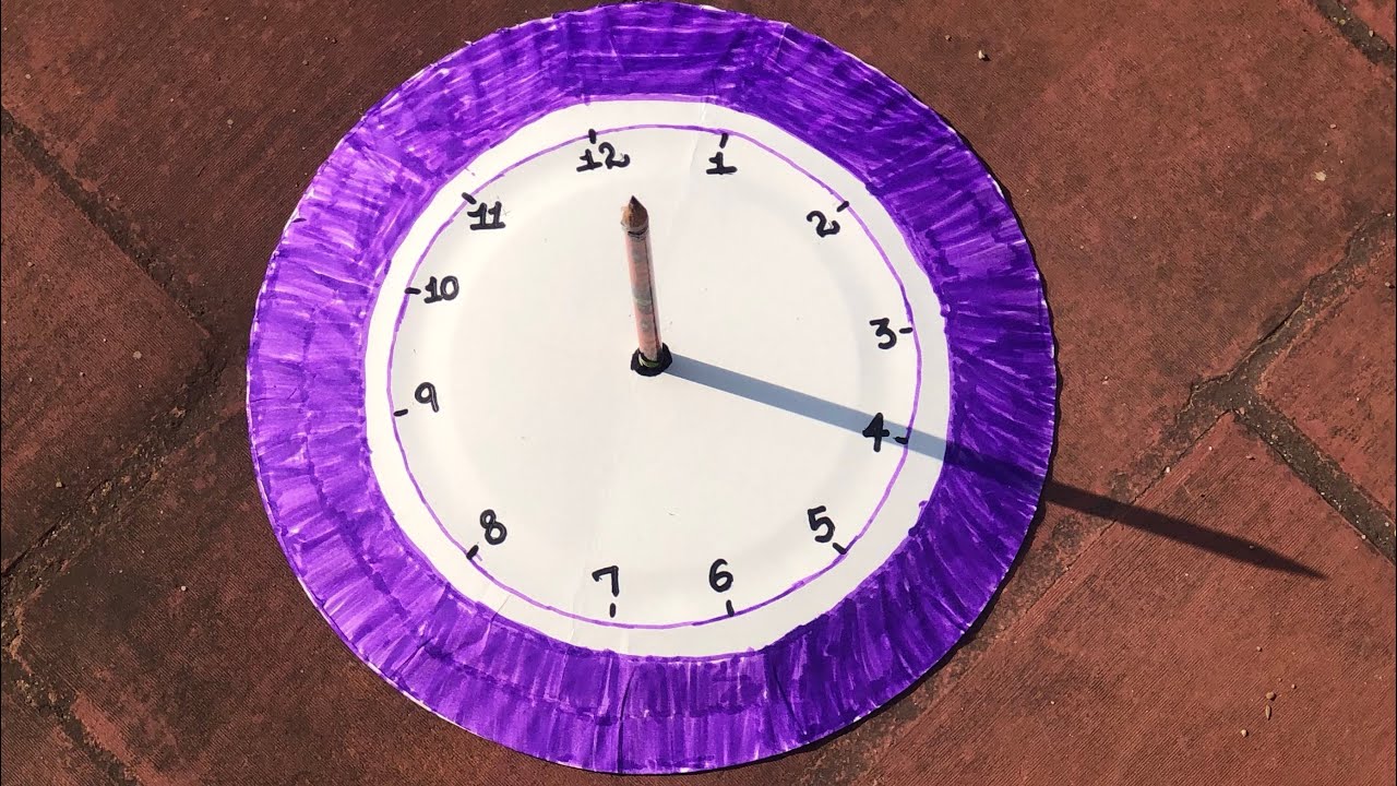 DIY Sundial For School Project #DIYSundial #PaperPlateCraft #SundialProject #ScienceCraft