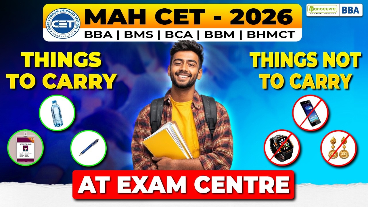 Before You Go for MAH CET - BBA/BBM/BMS/BCA/BHMCT 2026 | Must Carry Items List | Do&rsquo;s & Don&rsquo;ts Guide