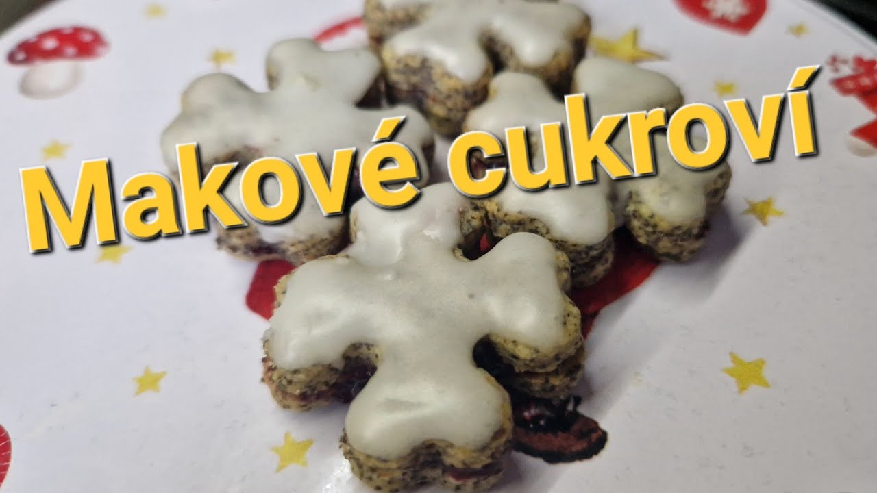 Makové vánoční cukroví bez lepku