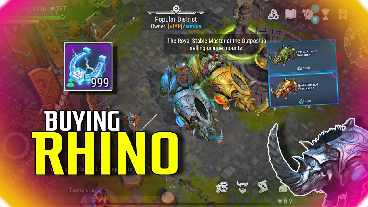 NEVER DIE AGAIN! Buying the Armoured Rhino in Frostborn