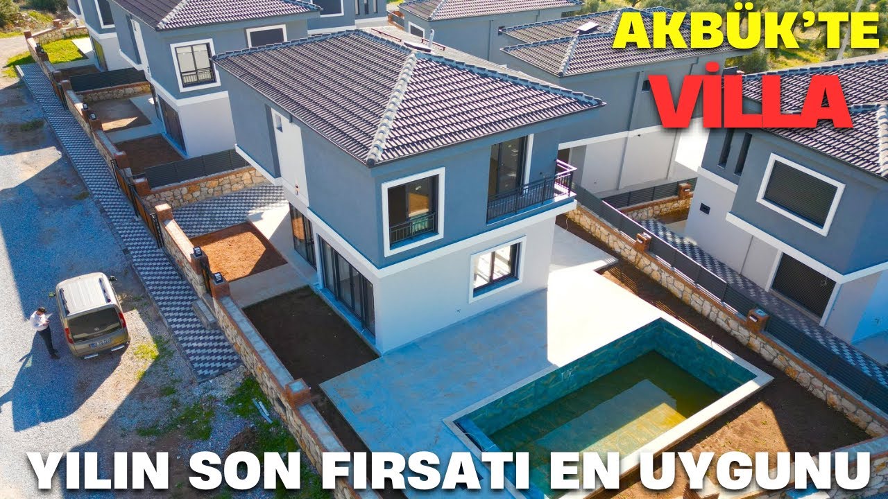 Didim Akbük’te Köşe Başı Ayrı Mutfak Emsallerinde Uyguna Villa Yılın Son Fırsatı 