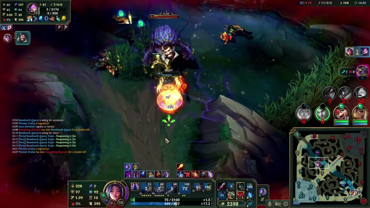Highlight - League of Legends - Irelia - 19/6/2 - 5v5 Ranked Solo - 7:54pm