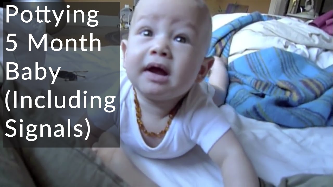 Pottying 5 month baby, including signals: Elimination Communication