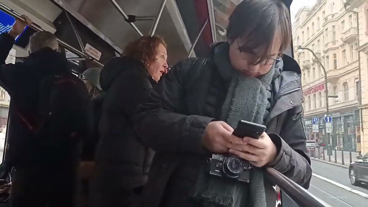 745. 24 1 2026. Praha1. Маршрут трамвая 9.