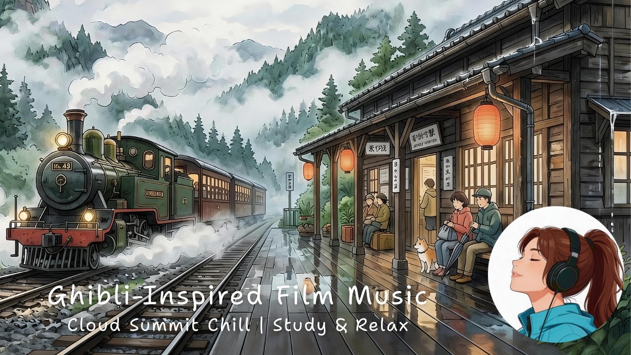 Film Music: Cloud Summit Chill 🏔️ Ghibli-Style Animation | Relaxing BGM