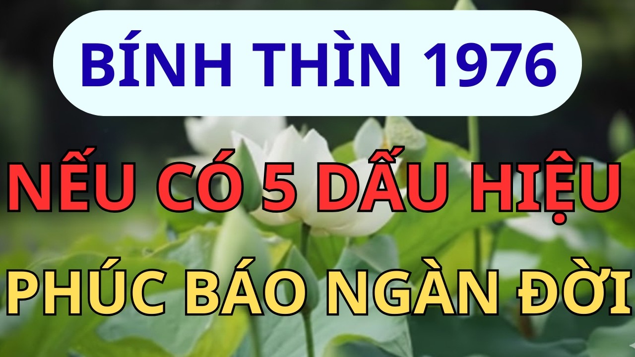 Bính Thìn 1976: Nếu Có 5 Dấu Hiệu Này, Chúc Mừng Bạn Đang Hưởng 