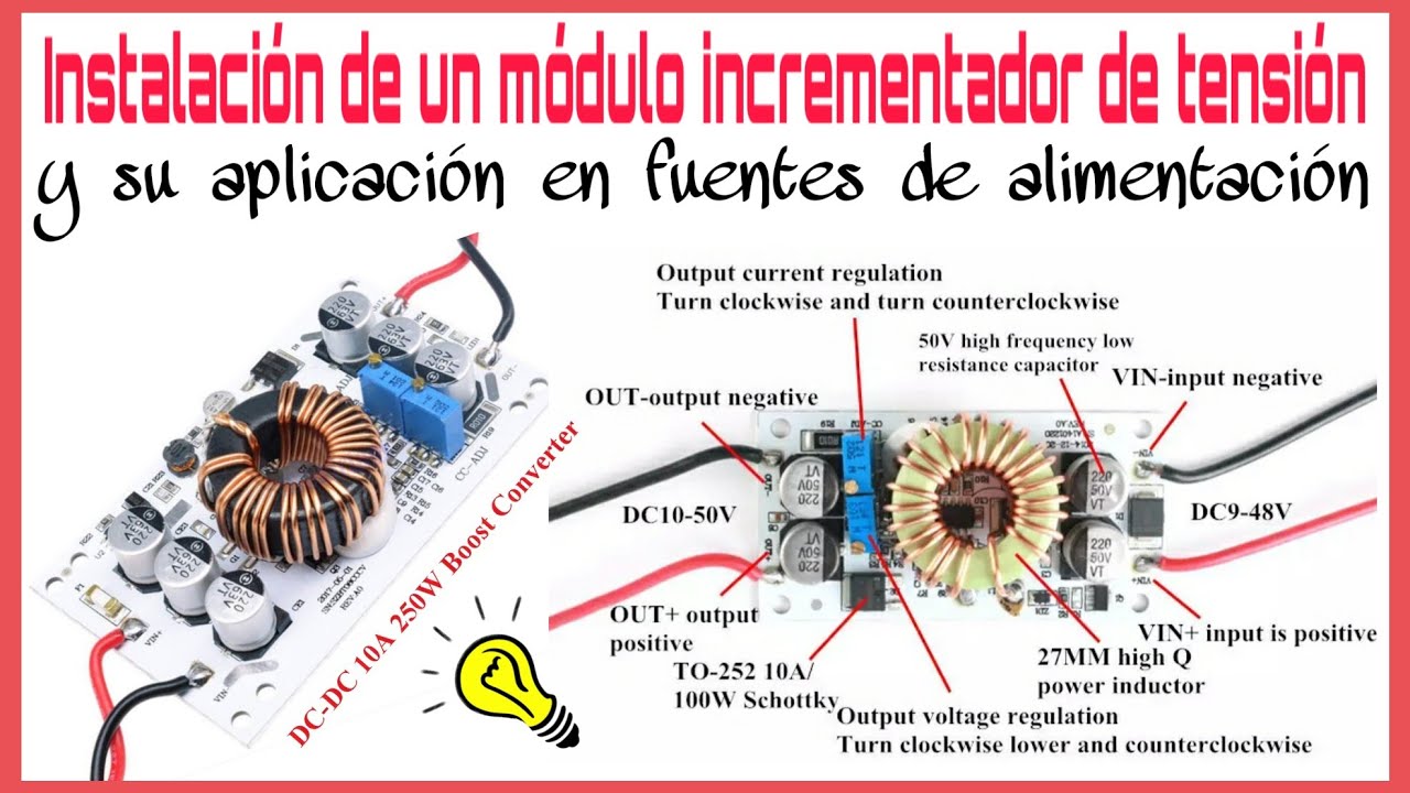 CARACTERÍSTICAS E INSTALACIÓN DE MÓDULO INCREMENTADOR DE TENSIÓN | DC-DC BOOST CONVERTER
