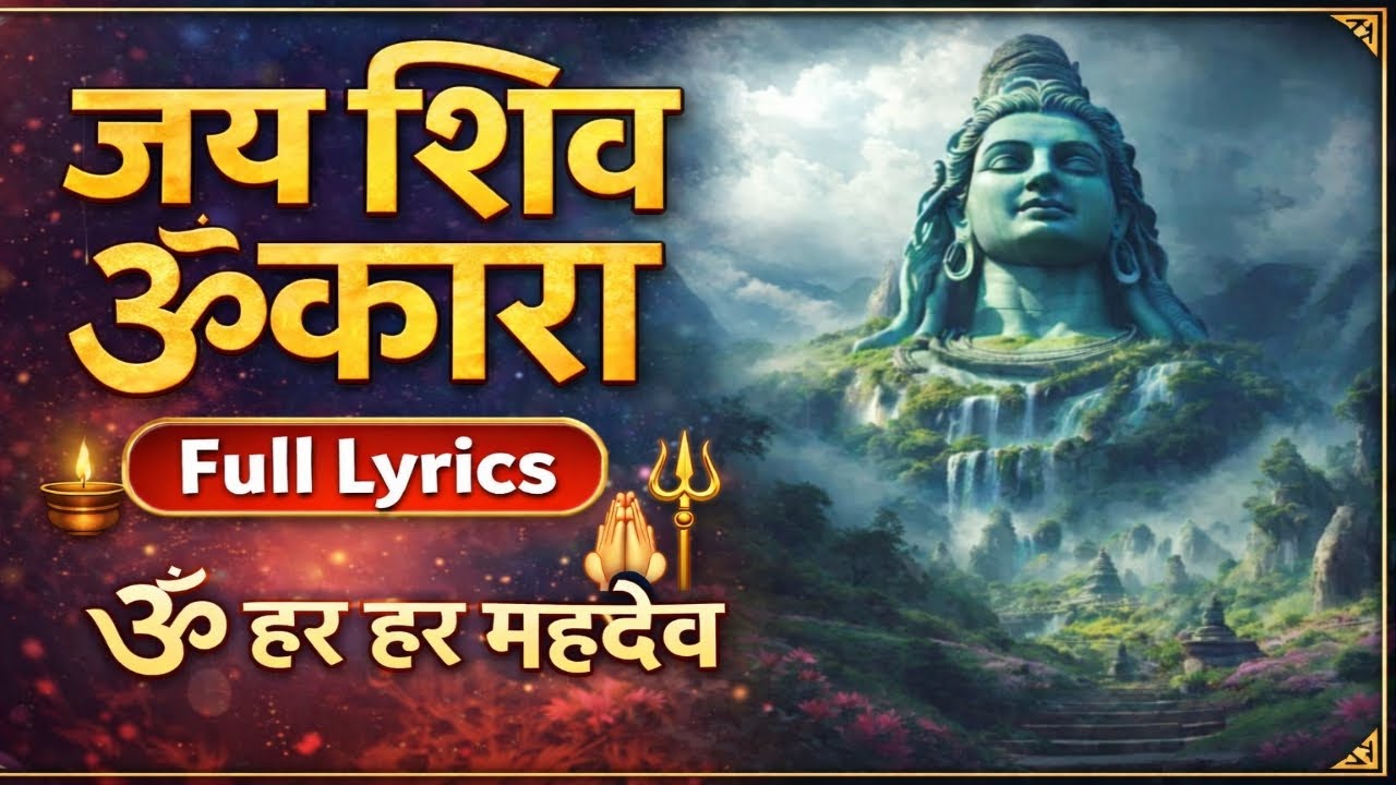 जय शिव ॐकारा | Shiv Aarti Full Lyrics | Mahadev Bhajan | Om Har Har Mahadev