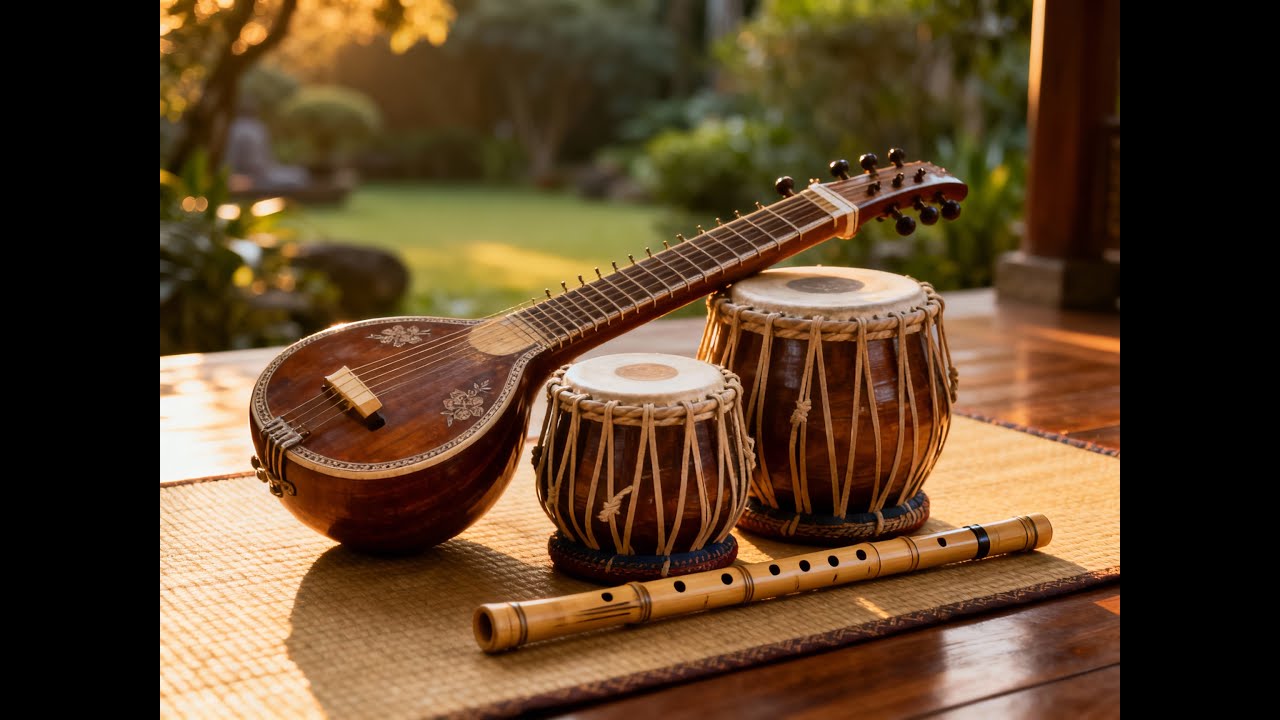 Relaxation Sitar, Tabla & Flute Instrumental| Indian Classical Music for Meditation, Yoga, & Sleep
