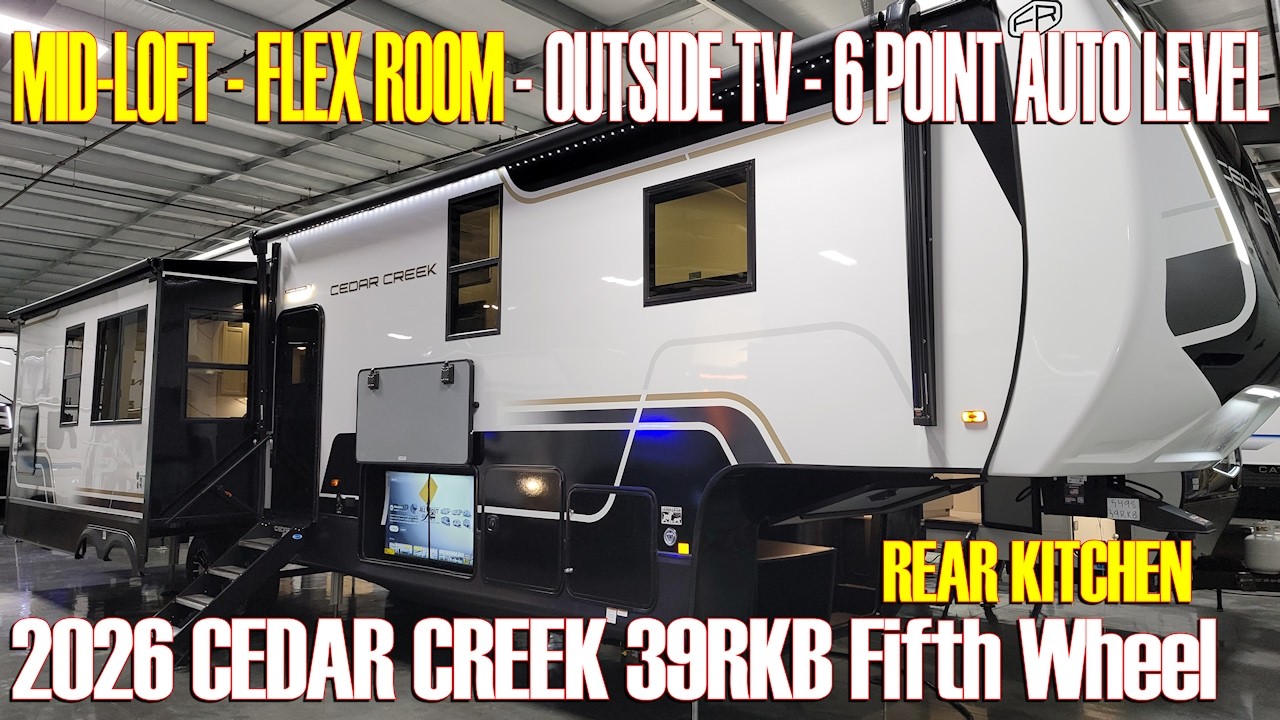 2026 Cedar Creek 39RKB Luxury Rear Kitchen Fifth Wheel @ Couchs RV Nation - All About RV's