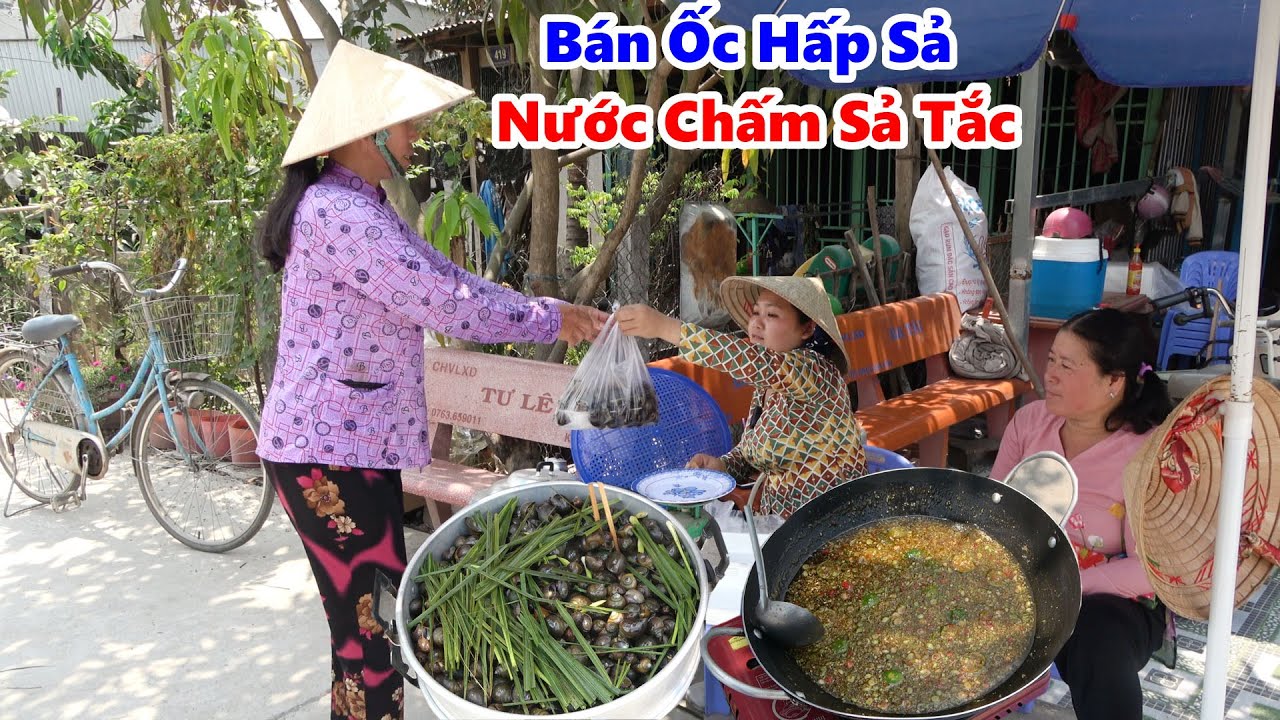 Lần Đầu Bày Ra Bán | ỐC BƯƠU ĐEN | Hấp Sả Với Chén Nước Chấm Sả Tắc Đúng Vị Miền Tây/ #NSĐQ