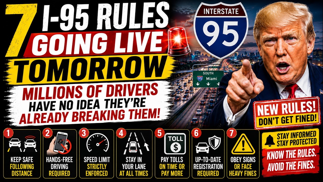 7 I-95 Rules Going Live Tomorrow &mdash; Millions of Drivers Have No Idea They're Already Breaking Them