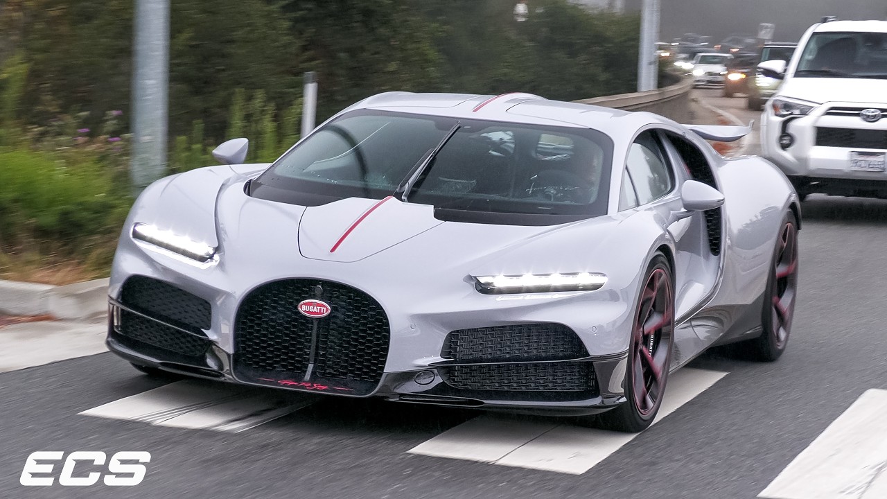 FIRST Bugatti Tourbillon &Eacute;quipe Pur Sang Driving on the Street during Monterey Car Week!