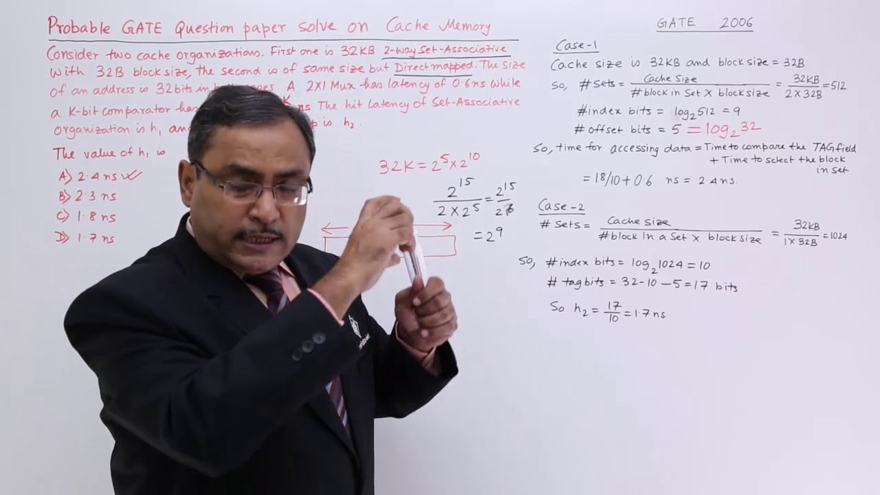 Cache Memory GATE Exercise 2