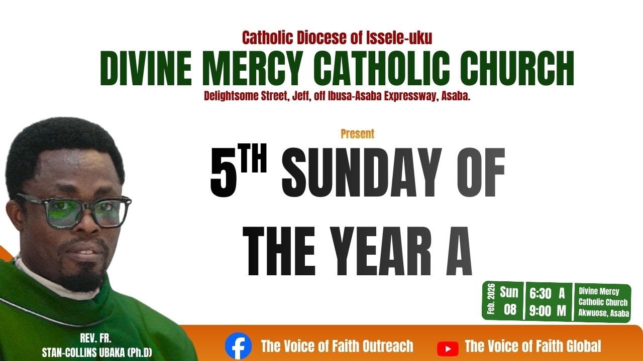 5TH SUNDAY OF THE YEAR A - HOLY MASS TODAY - CATHOLIC LIVE MASS